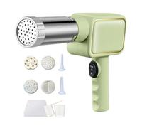 Generic Máquina de Pasta Eléctrica Prensadora Automática Portátil Cortador de Noodles Manual 9 Formas Accesorio de Cocina Práctica Material PP Adecuada para P, Verde, tal como se describe
