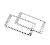 Generic Marco de Pastilla de Aleación de Zinc para Guitarra Eléctrica Humbucker, Pieza de Repuesto de 2 Piezas, Mejora la Calidad del Sonido para Músicos (SILVER)