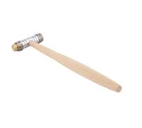 Generic Martillo Pequeño de Doble Cabeza con Diseño Ergonómico, Mazo de Latón y Plástico para Montaje en el Hogar, 1 de Madera Resistente