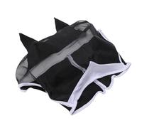 Generic Máscara de Malla para Moscas de Caballo con Orejas Cubierta Facial Ventilada Desmontable para Entrenamiento y Competiciones de Verano Material Duradero (M)