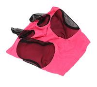Generic Mascarilla de Caballo con Orejas, Práctico Diseño Antimoscas, Cómodo para Montar, Material Elástico y Respetuoso con la Piel, 2,0 Oz, 44x36cm (Rosa roja)