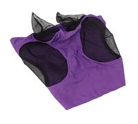 Generic Mascarilla de Caballo con Orejas, Práctico Diseño Antimoscas, Cómodo para Montar, Material Elástico y Respetuoso con la Piel, 2,0 Oz, 44x36cm (Purple)