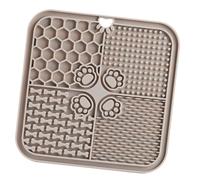 Generic Matina de Lamer de Mascotas, Tazón de Succión de Resistencia para el Deslizamiento de Skid Silicone Dog Bowner de Alimentación Lenta Evitando Que la Asfixia Alivie la Enfermedad de la (Gray)