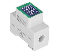 Generic Medidor de Carril DIN de CA, Voltímetro Digital, Amperímetro, Monitor de Energía, Probador Multifuncional para Configuración Eléctrica del Hogar, 1 Unidad