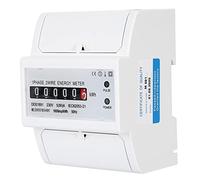 Generic Medidor de Energía Monofásico de Alta Precisión para Carril de Pequeño Tamaño y Fácil Instalación, Perfecto para Redes de CA Monofásicas, Adecuado para Uso Doméstico