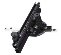 Generic Medidor de Ingletes para Sierra de Mesa de Corte Biselado con Bloque de Tope Abatible Resistente, Preciso y Fácil de Ajustar, Ideal para Proyectos de Carpintería