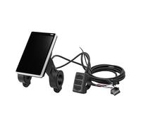 Generic Medidor de Pantalla LCD Eléctrico Panel ABS Impermeable con Multifunción para Bicicleta Eléctrica y Scooter Incluye Manual de Usuario