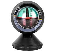 Generic Medidor de Pendiente Multifuncional para Vehículos, Inclinómetro Digital Compacto de Vidrio y Metal, Buscador de Pendientes para Coche y Actividades al Aire Libre, Nivel