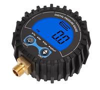 Generic Medidor de Presión de Neumáticos Digital con Pantalla LCD 3 200 PSI Vástago de Válvula de Rosca M11x1 Compatible con Automóviles Camiones Motocicletas SUV RV Luz de Fondo Azul 4 Unidades