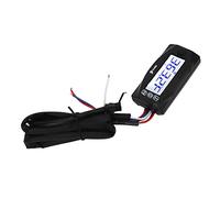 Generic Medidor Digital LCD de 4 Pulgadas para Motocicleta, Temperatura del Aceite, Tiempo, Voltaje, Velocidad, 12 V, M14 X 1,5, 0-120 ℃/℉ con Alerta de Advertencia, Retroiluminación Azul, Se Adapta