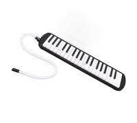 Generic Melodica Instrumento Musical de Viento de 37 Teclas Diseño Ergonómico Cómodo para la Práctica de Principiantes, Negro Acero Inoxidable Azul, 1 Pieza Adecuado para Niños o Amantes de la (BLACK)