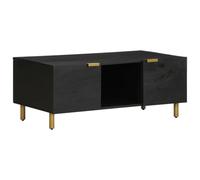 Generic Mesa de Centro Negra, Amplio Espacio de Almacenamiento, Tablero Estable y Resistente, Manijas de Metal, Madera de Ingeniería de 100x54x40 Cm, Fácil Montaje, Material Estable y