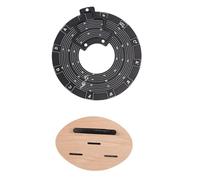 Generic Metal Circle of Fifths Wheel, Transparente de Guitarra de Aluminio Melodía para Música (BLACK)