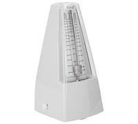 Generic Metrónomo Estilo Pirámide, Electrónica Electrónica, Columpio de Péndulo Clásico para Músicos con Cronización musical. Plástico ABS de Precisión (WHITE)