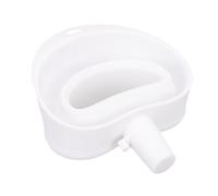 Generic Mezclador de Silicona Embudo de Harina Canal de Vertido Fácil Prevención de Obstrucciones Accesorio para Batidora con Soporte para Horneado Eficiente Adecuado para Máquinas de Pan y (WHITE)