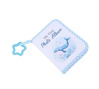 Generic Mi Primer álbum de Fotos para Bebés, álbum de Recuerdos de bebé de Tela Suave con Espejo de Seguridad, Capacidad para 17 Fotos, Regalo de Registro de Crecimiento