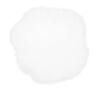 Generic Micón de Viento de la Solapa de Piel Artificial, Micrófonos Lavalier Parabrisas de Piel Artificial Lavalier Micrófono de la Solapa del Parabrisas del Viento del en el Horno de Peludo (WHITE)