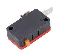 Generic Micro Interruptor 10 Uds Botón Pulsador Accesorios de Juego Clásicos Limpios y Confiables para Juegos de Lucha ABS Negro Rojo