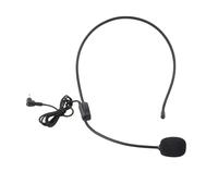 Generic Micrófono principal multifunción 3.5mm micrófono con cable para amplificador altavoz maestro discurso profesional calidad de sonido para actuaciones en el escenario educativo