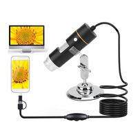 Generic Microscopio Digital de 300.000 Píxeles Cámara con Lupa USB 1000X con Soporte para Exploración Científica y Uso Aficionado (30W)