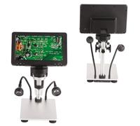 Generic Microscopio Digital de Grado Industrial con Pantalla HD y Control Remoto, Microscopio Eléctrico de 12MP para Reparación de PCB, Mantenimiento de Relojes, Verificación de Impresión