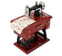 Generic Mini Caja de Música para Máquina de Coser - Decoración Musical Retro para Mesas u Oficina - Termina con Melodías Claras - Ideal para Amantes de lo Vintage - Plástico Duro - 1 Pieza (Caja de