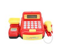 Generic Mini Caja Registradora Educativa para Niños, Juego de Juguetes para Niños, Calculadora de Monedas de Simulación, Caja Registradora para Mayores de 3 Años, Material ABS Duradero