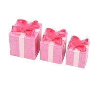 Generic Mini Cajas de Adornos, Detalles Finos, Escala 1/12, Paquetes de Navidad de Papel DIY para Regalo de Casa de Muñecas