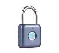 Generic Mini Candado de Huella Digital con Batería Recargable USB, Capacidad de 20 Huellas Dactilares, Ipx2 a Prueba de Salpicaduras, Cerradura de Seguridad Antirrobo de Aleación de Zinc para Puerta,