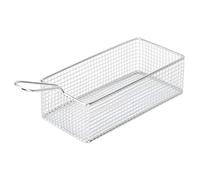 Generic Mini Cesta para Freír de Acero Inoxidable Resistente para Patatas Fritas, Palitos de Mozarella, Aros de Cebolla, Pequeña Herramienta de Presentación de Alimentos para la Cocina del Hogar