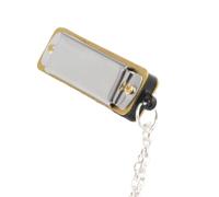 Generic Mini Collar Musical de Armónica Portátil para Niños y Adultos, Juguete de Instrumento Musical con Sonido Bonito para Mejorar el Desarrollo del Cerebro, Metal + Resina, Morado/plateado/negro,