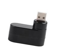 Generic Mini Concentrador Adaptador USB 2.0 Portátil con 3 Puertos, Concentrador Multipuerto para Entretenimiento en el Hogar y Transmisión en Línea (Black)