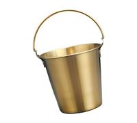 Generic Mini Cubos de Acero Inoxidable, Lavavajillas con Varios Usos de Cubos con óxido Seguro para Papas Fritas (GOLD)