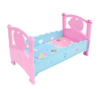 Generic Mini Cunas Resistentes para Muñecas, Cama para Muñecas, Juguetes para Jugar a Las Casitas, Accesorios de Plástico Seguro para Niños, Tiempo de Juego