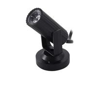 Generic Mini de Luz de Haz Foco LED para Ambiente de Fiesta, Plástico Duradero, Luz Colorida con Efecto de Escenario para Bodas y Eventos, 1 Unidad (L)