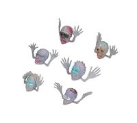 Generic Mini Finger Puppets Espeluznantes Divertidos Juguetes Interactivos de Halloween para Niños, 6 Piezas de Marionetas de Mano para Contar Historias de Miedo o Accesorios de Fiesta de