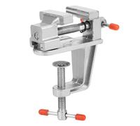 Generic Mini Herramienta de Reparación de Abrazadera de Tornillo de Banco de Mesa de Aleación de Aluminio para Mesa Vintage Casera Mini Tornillo de Banco de Rotación de 360°, Procesamiento de Piezas