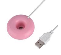 Generic Mini Humidificador USB en Forma de Donut para Coche de Oficina en Casa, Humidificador de Pulverización de Atomización Portátil para Oficinas y Salas de Estar (PINK)