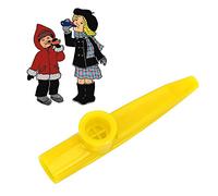 Generic Mini Instrumento Kazoo de Plástico Portátil para un Fácil Aprendizaje y Diversión Musical para Guitarristas y Ukeleles (YELLOW)