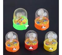 Generic Mini Juego de Tiro de Baloncesto con Dedos para Que los Niños Desarrollen Habilidades de Competición 5 Piezas de Mesa de Escritorio Portátil Juego de Baloncesto Juguetes (como se Muestra)