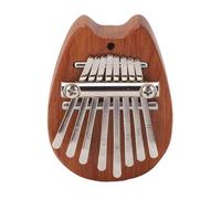 Generic Mini Kalimba, Maravilloso y Agradable y Agradable Jugando en Acero Melocotón Melocotón Aprendiendo Simple Piano Dedo 8 Toques con Cuerda Colgante para Jugar (XA67 Cabeza de gato)