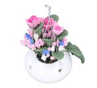 Generic Mini Maceta para Casa de Muñecas, Exquisito Accesorio de Decoración Vívida para Escenas en Miniatura 1:12, Material Seguro No Tóxico, Colores Brillantes, Adecuado para Niños Mayores de 3 Años