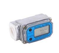 Generic Mini Medidor de Flujo de Turbina Digital de Alta Precisión Medidor de Flujo de 10-200L 1"NPT Adecuado para Gestión de de Gasolina y Queroseno (Azul LLW-25)