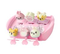 Generic Mini Molde para Paletas de Hielo, Forma de Animal Lindo, Fácil Liberación para Bricolaje, Hogar, Niños, Molde de Silicona para Paletas de Hielo de Calidad Alimentaria para Crema (Seis