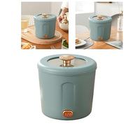 Generic Mini Olla Caliente Eléctrica Pequeña Cocina Multifuncional Portátil para Estudiantes Viajes Metal Duradero 520g (BLUE)