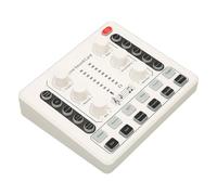 Generic Mini Tablero Mezclador de Sonido, Material Duradero, Tarjeta de Sonido Cambiadora de Voz para, ABS Blanco V9SJ, 1 Tarjeta de en, 1 Manual