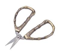 Generic Mini Tijeras de Costura Vintage, Tijeras Afiladas de Acero Inoxidable para Bordar, para Corte Artesanal de Tela (de pecho de bambú)