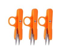Generic Mini Tijeras de Ganchillo, Tijeras de Corte de Color Naranja para Coser, Ligeras, Portátiles, de Acero Inoxidable, 3 uds. para el Hogar