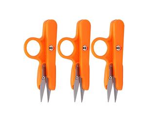 Generic Mini Tijeras de Ganchillo, Tijeras de Corte de Color Naranja para Coser, Ligeras, Portátiles, de Acero Inoxidable, 3 uds. para el Hogar