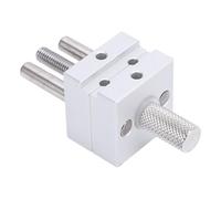 Generic Mini Tornillo de Banco Práctico de Metal, Abrazadera de Agarre de Mano de Alta Precisión con 14 Orificios Alternativos, Ancho Ajustable a 1,18 Pulgadas, para Relojes de Joyería, Herramientas